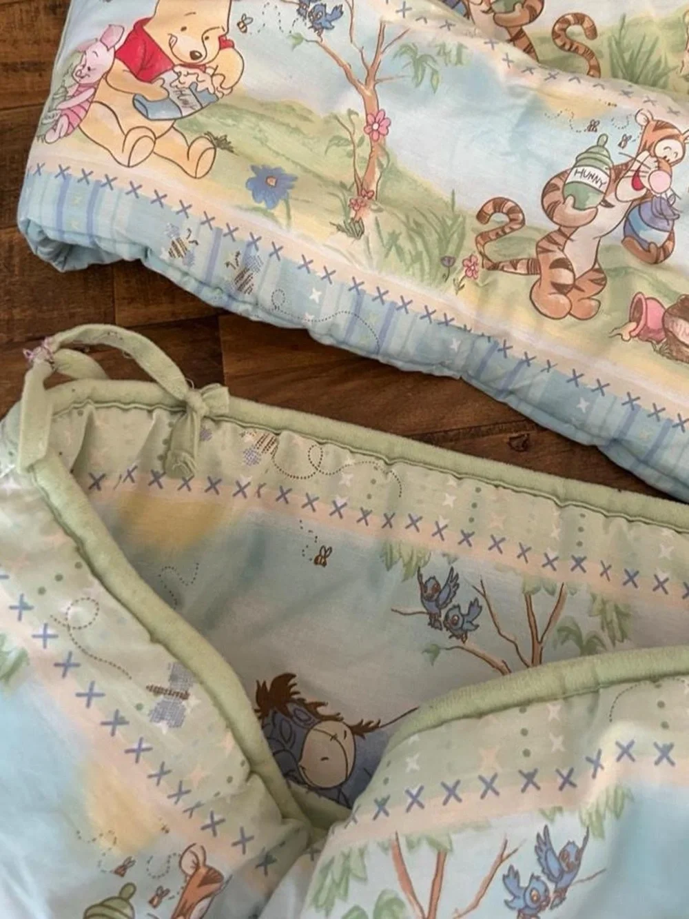 Vintage 1900’s Disney Winnie the Pooh Nursery in Light Blue and Pale Green